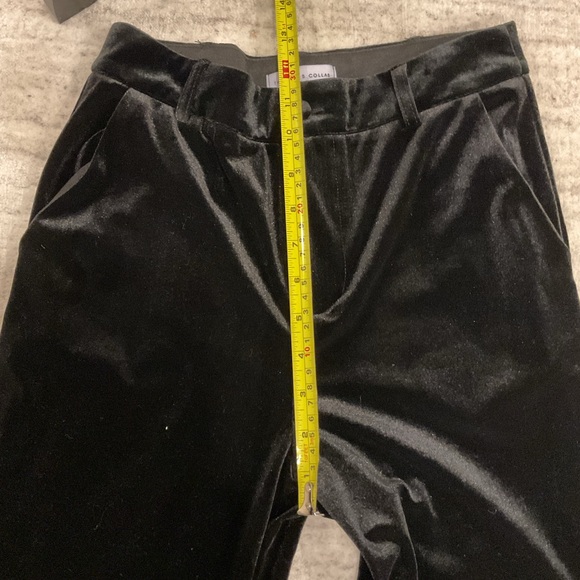 The ALLY B COLLAB PLUSH BLACK VELVET DRESS PANTS - Picture 3 of 7